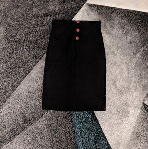 High Waisted Pencil Skirt